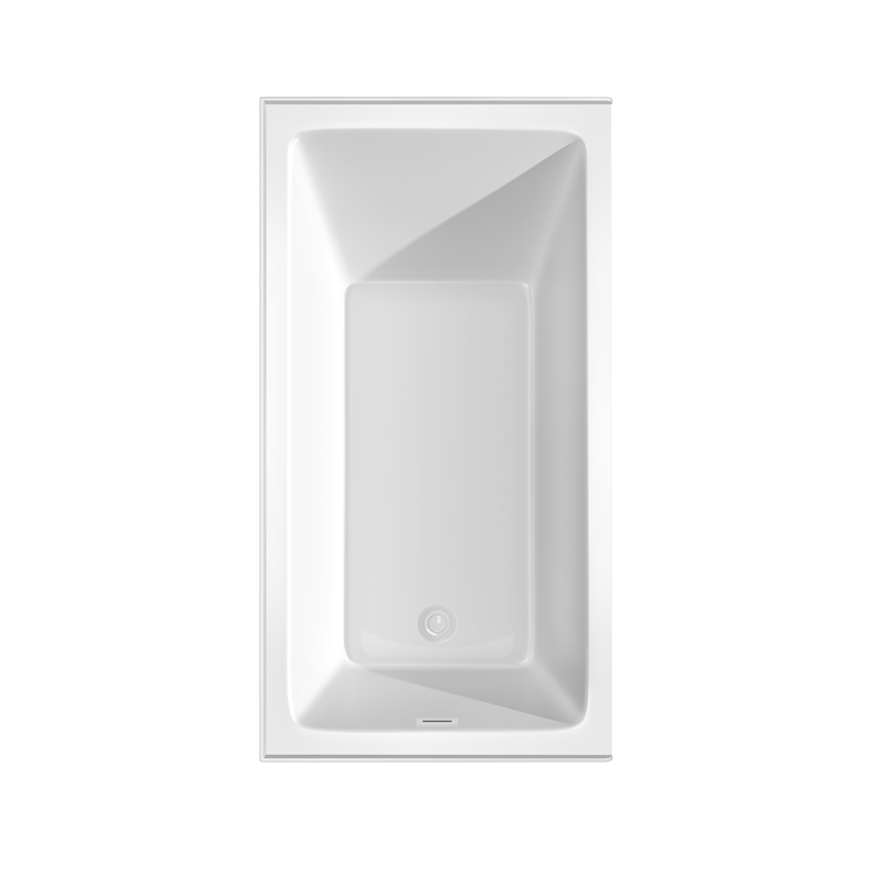 Grayley 60x32x18 Inch Alcove Bathtub with Left-Hand Drain & Trim in Shiny White