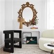 Ada Black Boucle Accent Chair