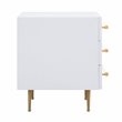 Trident White Acacia Wood Nightstand