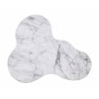 Slab White Marble Tall Side Table