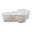 Slab White Marble Coffee Table
