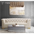 TOV Furniture Lana Mirrored Large Coffee Table