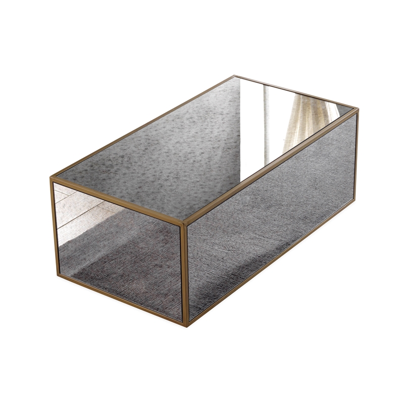 TOV Furniture Lana Mirrored Large Coffee Table