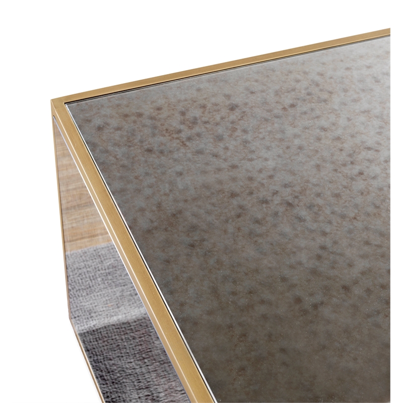 TOV Furniture Lana Mirrored Large Coffee Table