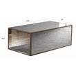 TOV Furniture Lana Mirrored Large Coffee Table