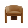 TOV Furniture Marla Cognac Velvet Accent Chair