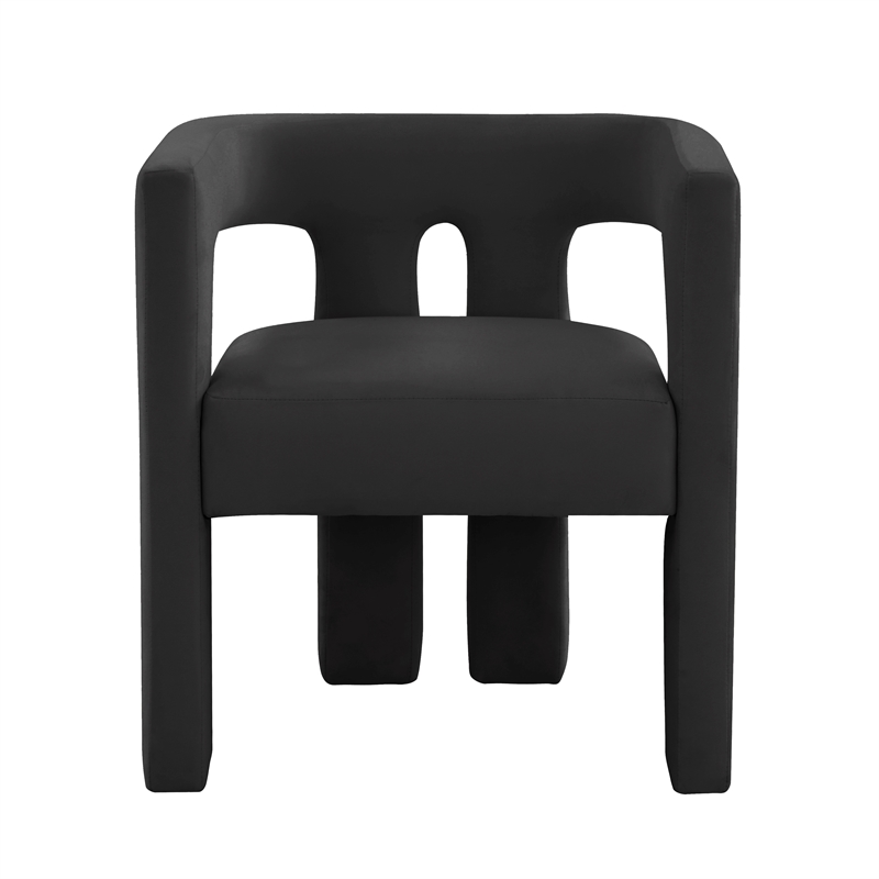 TOV Furniture Sloane Black Velvet Upholstered Dining Chair