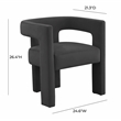 TOV Furniture Sloane Black Velvet Upholstered Dining Chair