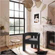 TOV Furniture Sloane Black Velvet Upholstered Dining Chair