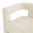 TOV Furniture Sloane Cream Velvet Upholstered Dining Chair
