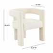 TOV Furniture Sloane Cream Velvet Upholstered Dining Chair