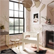 TOV Furniture Sloane Cream Velvet Upholstered Dining Chair