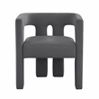TOV Furniture Sloane Dark Grey Velvet Upholstered Dining Chair