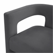TOV Furniture Sloane Dark Grey Velvet Upholstered Dining Chair