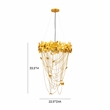 Butterfly Iron Gold Chandelier