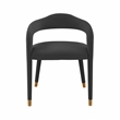 TOV Furniture Lucia Black Velvet Dining Chair