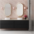 TOV Furniture Bubbles Ivory Large Oval Wall Mirror