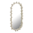 TOV Furniture Bubbles Ivory Oval Metal Wall Mirror