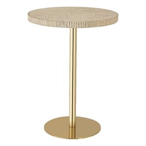 TOV Furniture Fiona Stone Gold Round Side Table