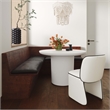 TOV Furniture Kinsley Faux Leather Dining Chair in Cream Finish