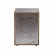 Lana Antique Brass Mirrored Glass Side Table by Inspire Me Home Decor
