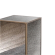 Lana Antique Brass Mirrored Glass Side Table by Inspire Me Home Decor