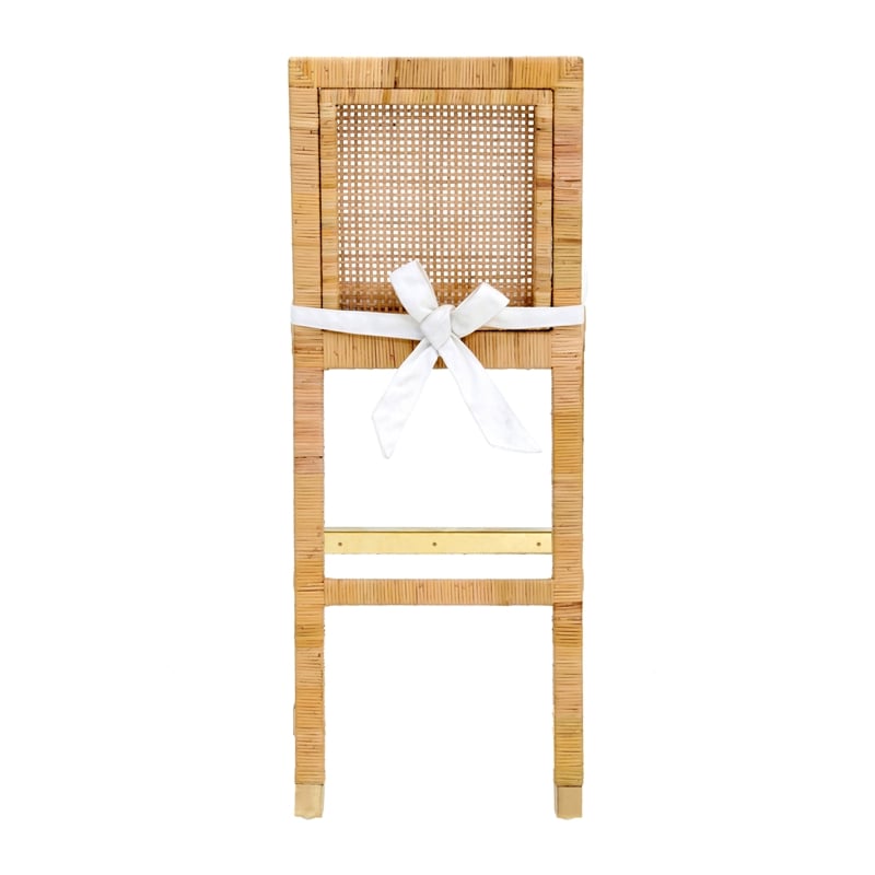 Amara Natural Rattan Veneer Counter Stool