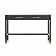 Amara Charcoal Rattan Desk
