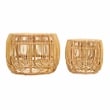 Azrina Natural Rattan Veneer Nesting Tables