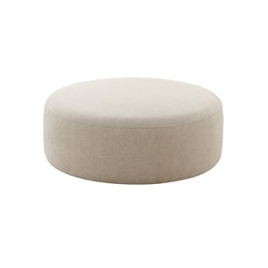Broohah Beige Upholstered Ottoman