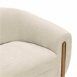 Lina Cream Textured Linen Sofa by Inspire Me Home Decor