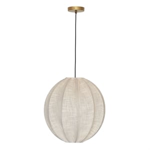 Elliana Off White Cotton Pendant Lamp