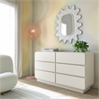 Sagura Cream 6-Drawer Wooden Dresser