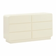 Sagura Cream 6-Drawer Wooden Dresser
