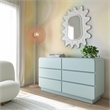 Sagura Blue 6-Drawer Wooden Dresser
