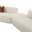 Fickle Cream Boucle 4-Piece Modular LAF Sectional