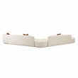 Fickle Cream Boucle 5-Piece Modular Chaise Sectional
