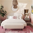 Denise Cream Boucle Bed in Queen