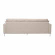 Vari Beige Textured Velvet Lounge Sofa
