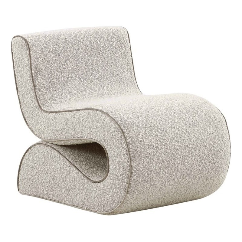 Senna Speckled Gray Boucle Accent Chair