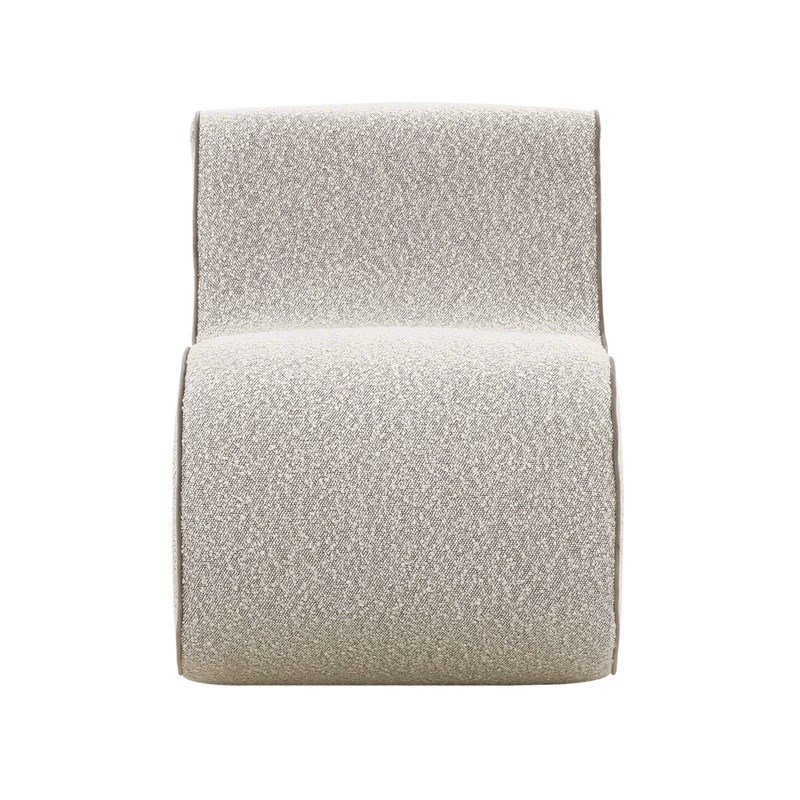 Senna Speckled Gray Boucle Accent Chair