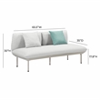 Katti Light Gray Outdoor Loveseat