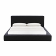 TOV Furniture Olafur Modern Linen Fabric King Size Bed in Black
