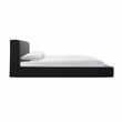 TOV Furniture Olafur Modern Linen Fabric King Size Bed in Black