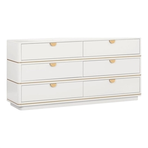 Julieta Cream 6 Drawer Dresser