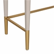 TOV Furniture Penelope Vegan Leather & Wood Vanity Desk in Taupe