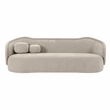 TOV Furniture Circe Upholstered Velvet Sofa with Enveloping Arms in Taupe