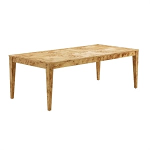 TOV Furniture Brandyss Rectangular Wood Dining Table in Natural Burl