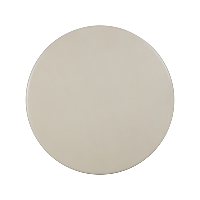 TOV Furniture Fern Indoor / Outdoor Round Stone Dining Table in Beige