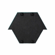 TOV Furniture Lally Prism Velvet & Glass Wall Mirror in Aqua Blue